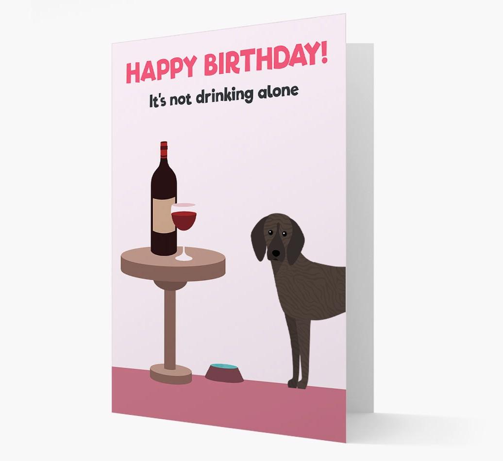 Personalized 'Birthday Drinks' Card with {breedFullName} Icon