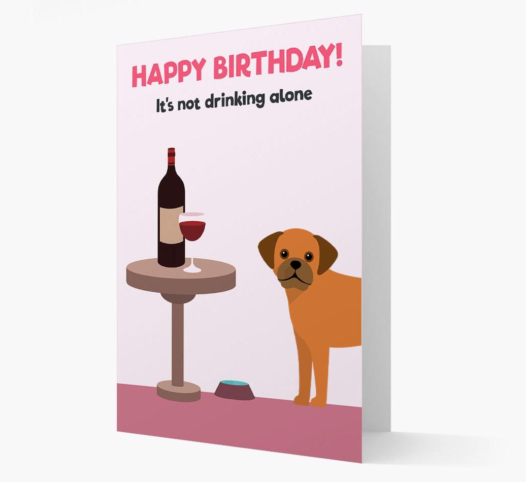 Personalized 'Birthday Drinks' Card with {breedFullName} Icon