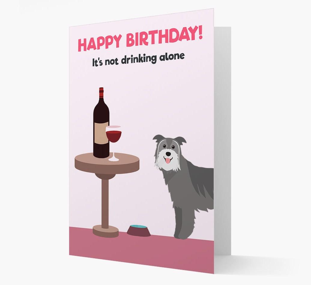 Personalized 'Birthday Drinks' Card with {breedFullName} Icon
