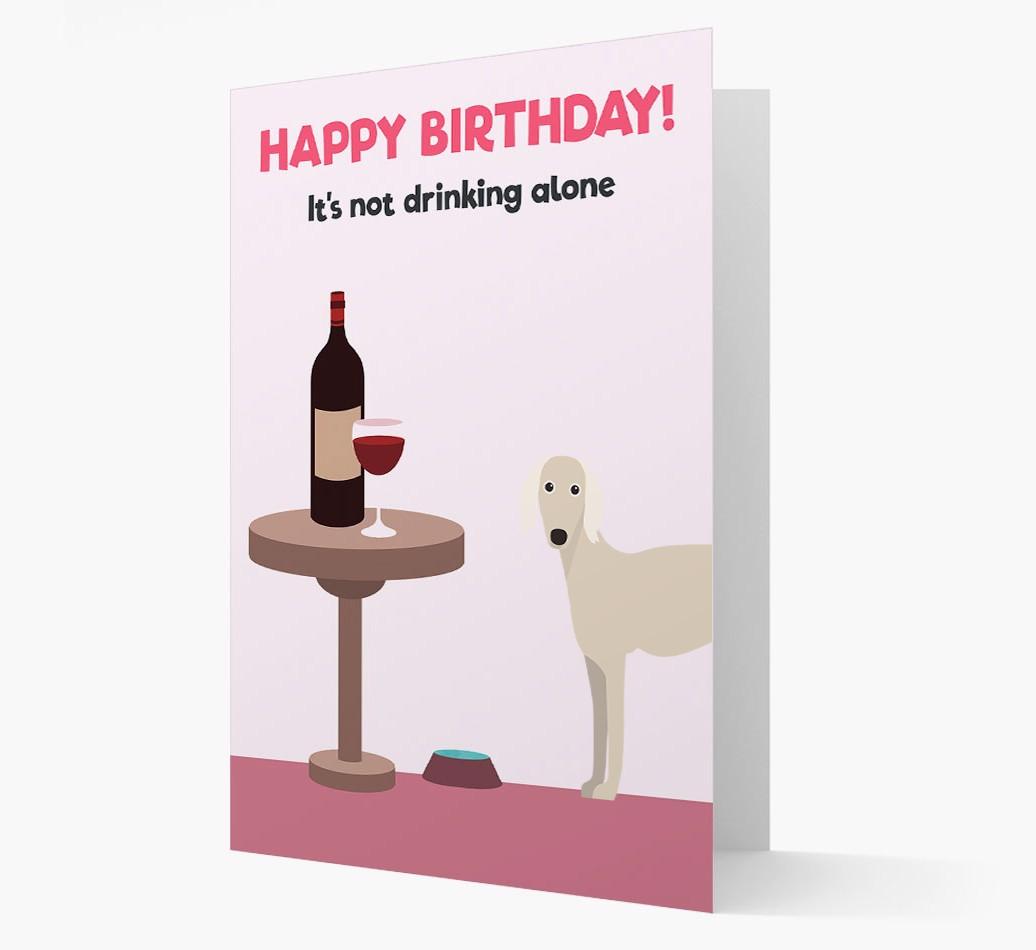 Personalized 'Birthday Drinks' Card with {breedFullName} Icon