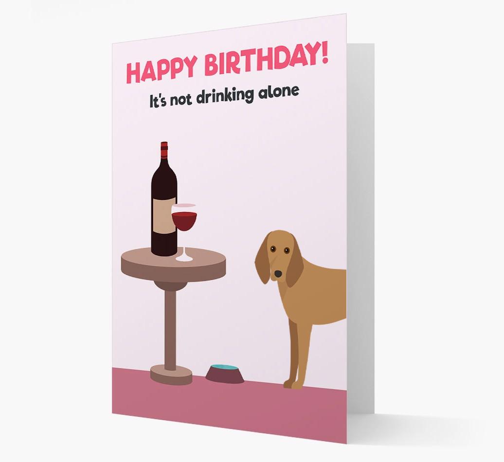 Personalized 'Birthday Drinks' Card with {breedFullName} Icon