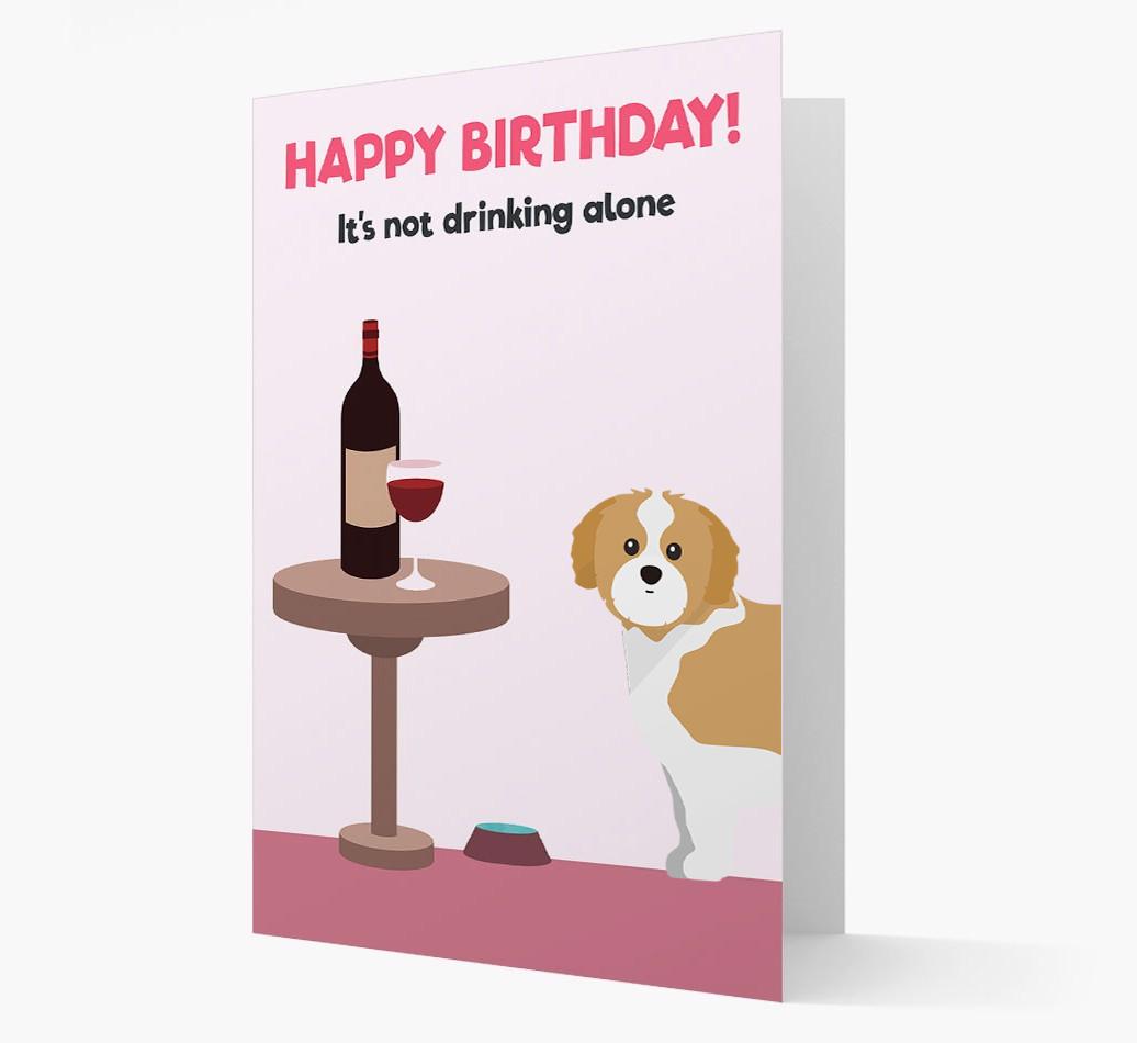 Personalized 'Birthday Drinks' Card with {breedFullName} Icon