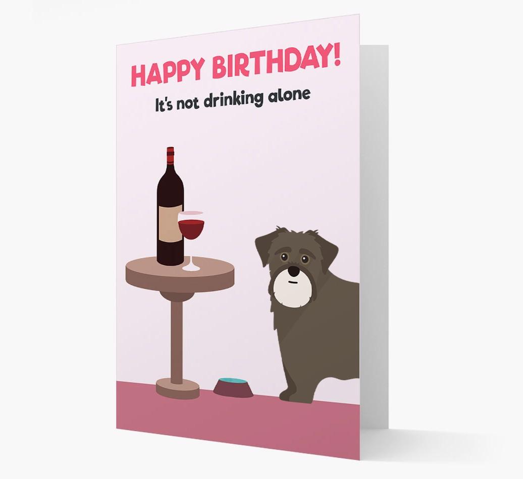Personalized 'Birthday Drinks' Card with {breedFullName} Icon