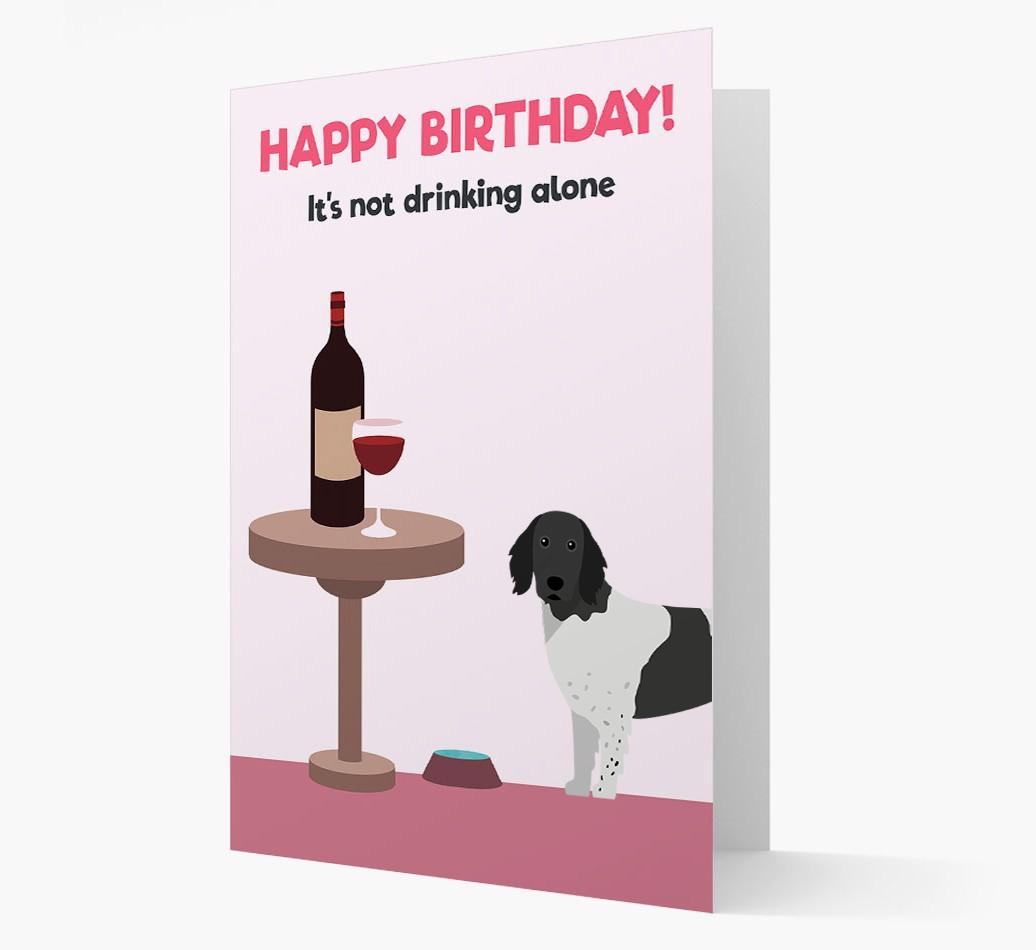Personalized 'Birthday Drinks' Card with {breedFullName} Icon