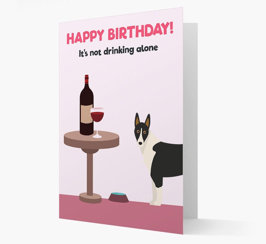 Personalized 'Birthday Drinks' Card with {breedFullName} Icon
