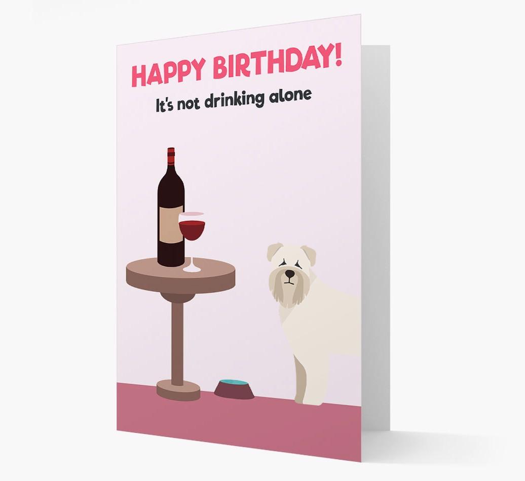 Personalized 'Birthday Drinks' Card with {breedFullName} Icon