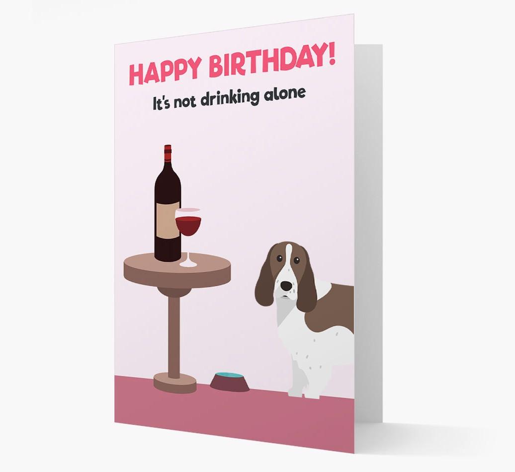 Personalized 'Birthday Drinks' Card with {breedFullName} Icon