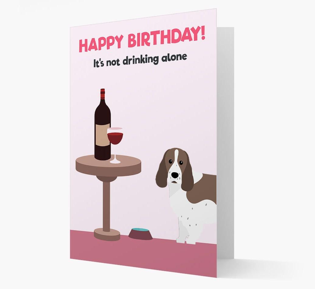 Personalized 'Birthday Drinks' Card with {breedFullName} Icon