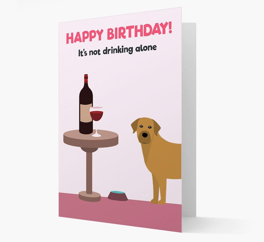 Personalized 'Birthday Drinks' Card with {breedFullName} Icon