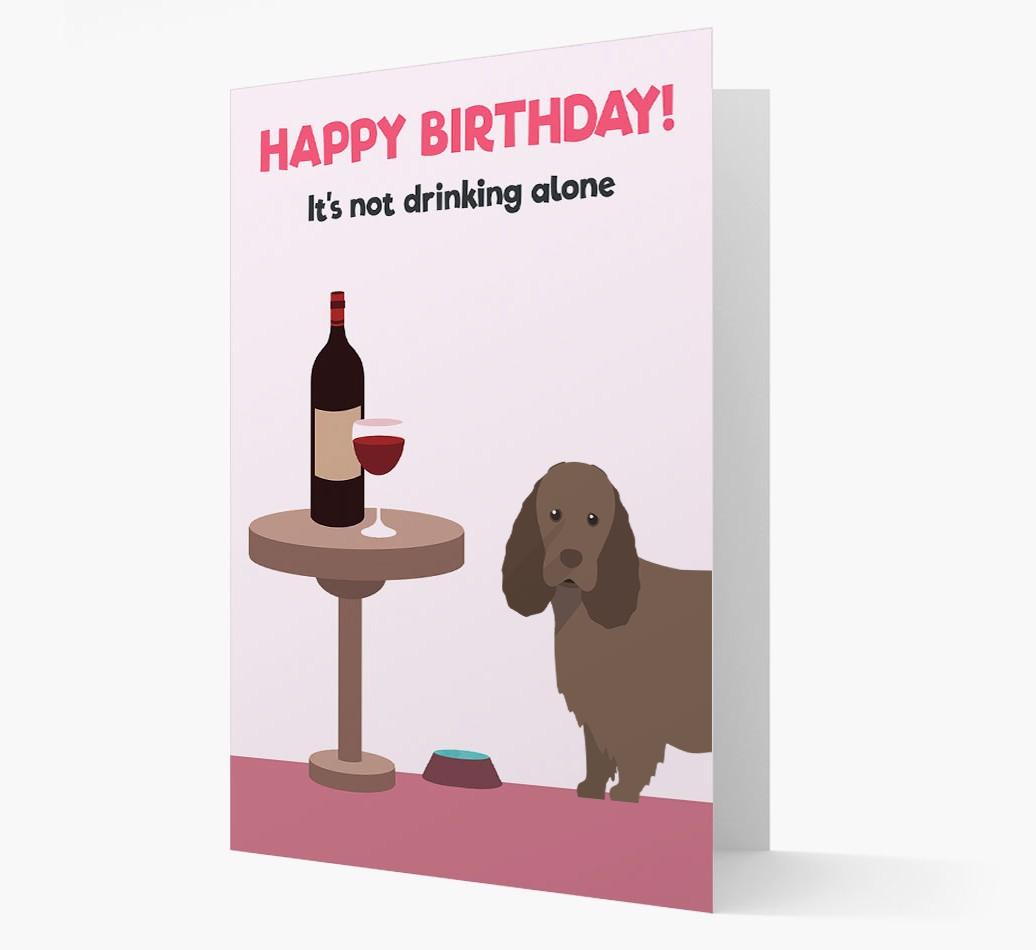 Personalized 'Birthday Drinks' Card with {breedFullName} Icon
