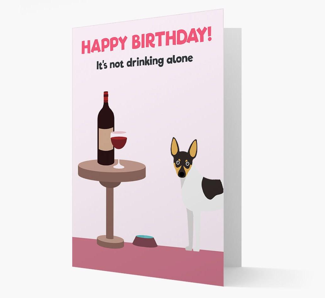 Personalized 'Birthday Drinks' Card with {breedFullName} Icon