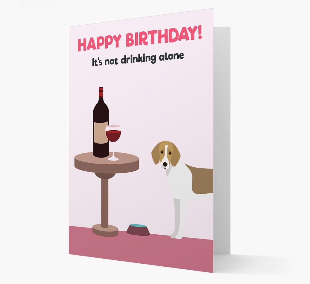 Personalized 'Birthday Drinks' Card with {breedFullName} Icon