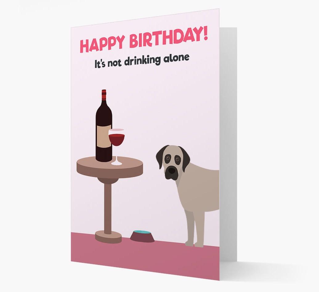 Personalized 'Birthday Drinks' Card with {breedFullName} Icon