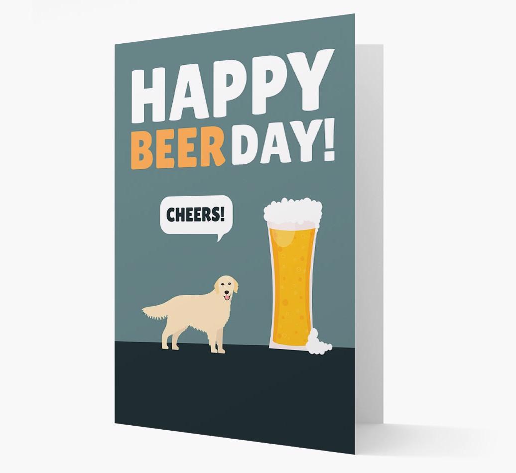 'Happy Beer Day' Card with {breedFullName} Icon