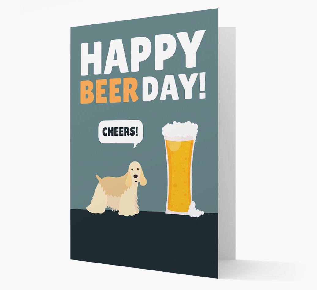 'Happy Beer Day' Card with {breedFullName} Icon