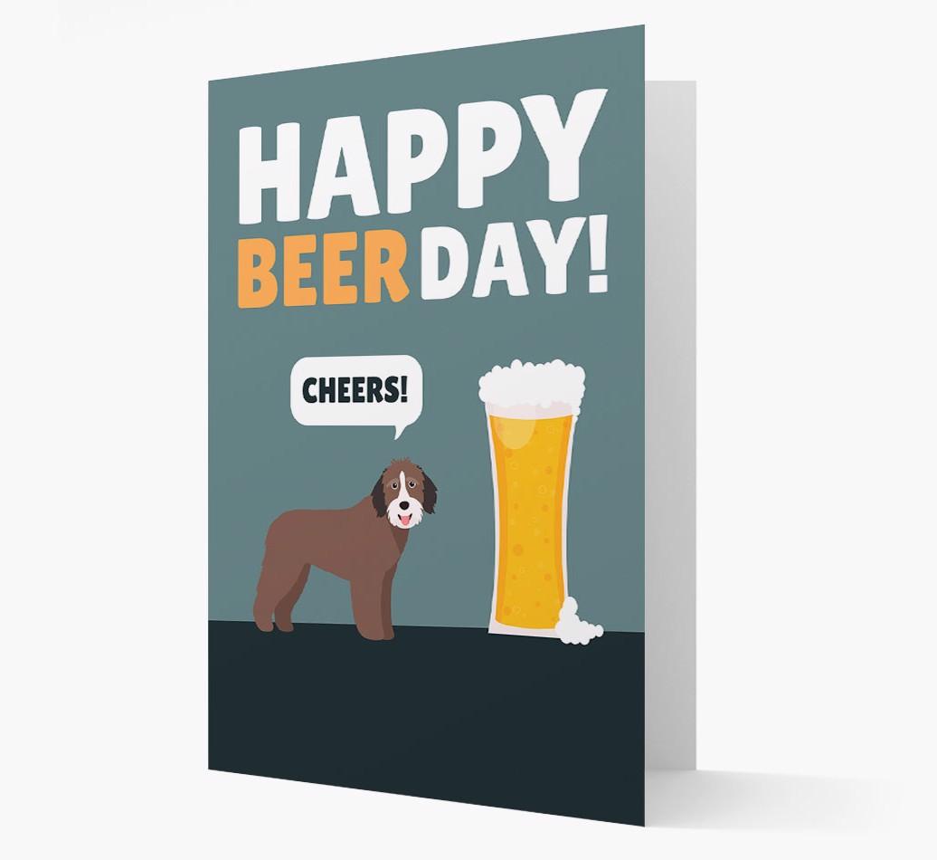 'Happy Beer Day' Card with {breedFullName} Icon