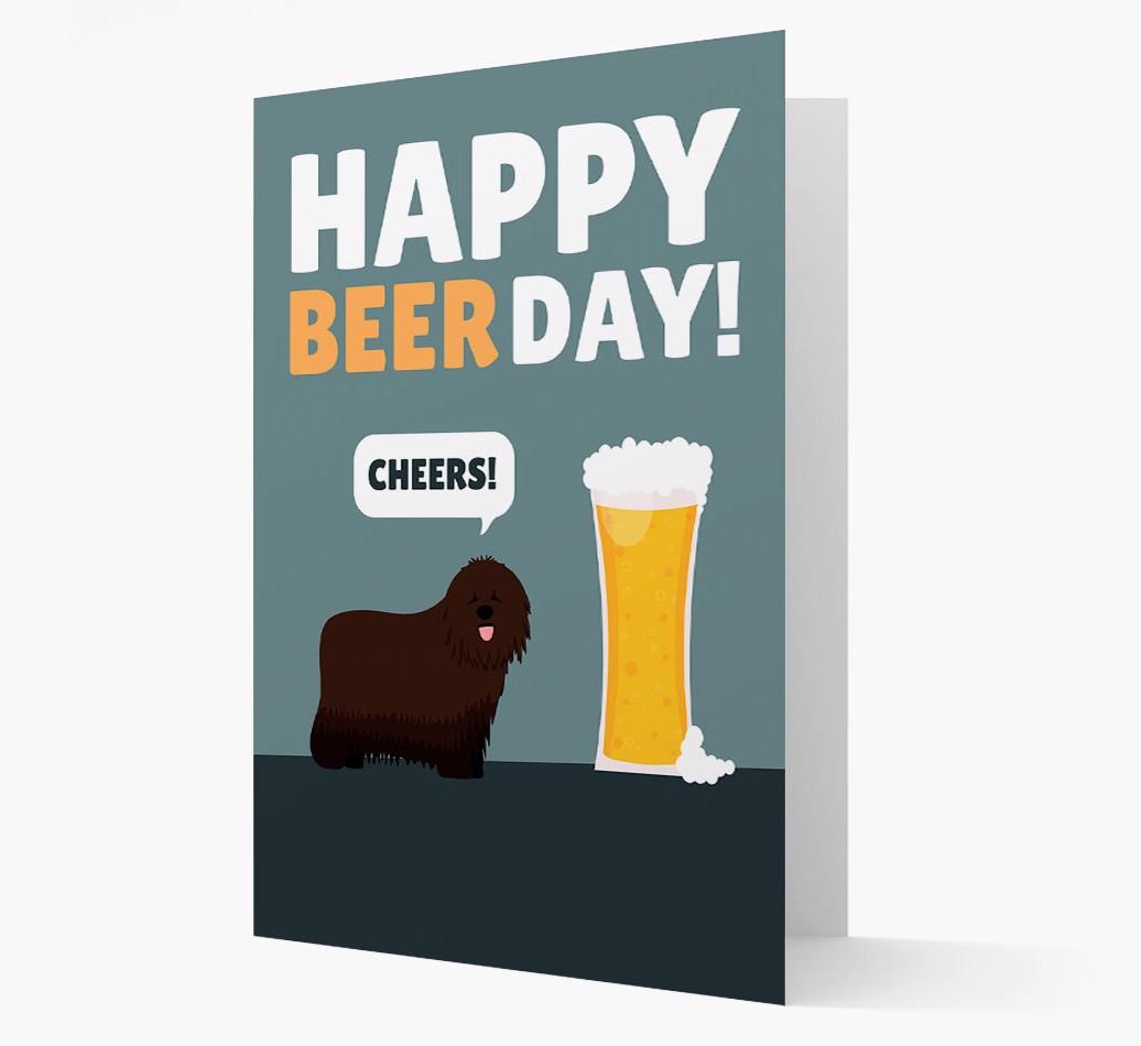 'Happy Beer Day' Card with {breedFullName} Icon