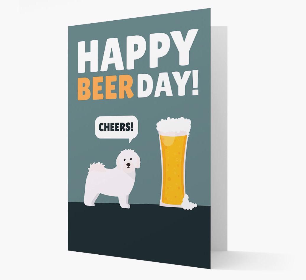 'Happy Beer Day' Card with {breedFullName} Icon