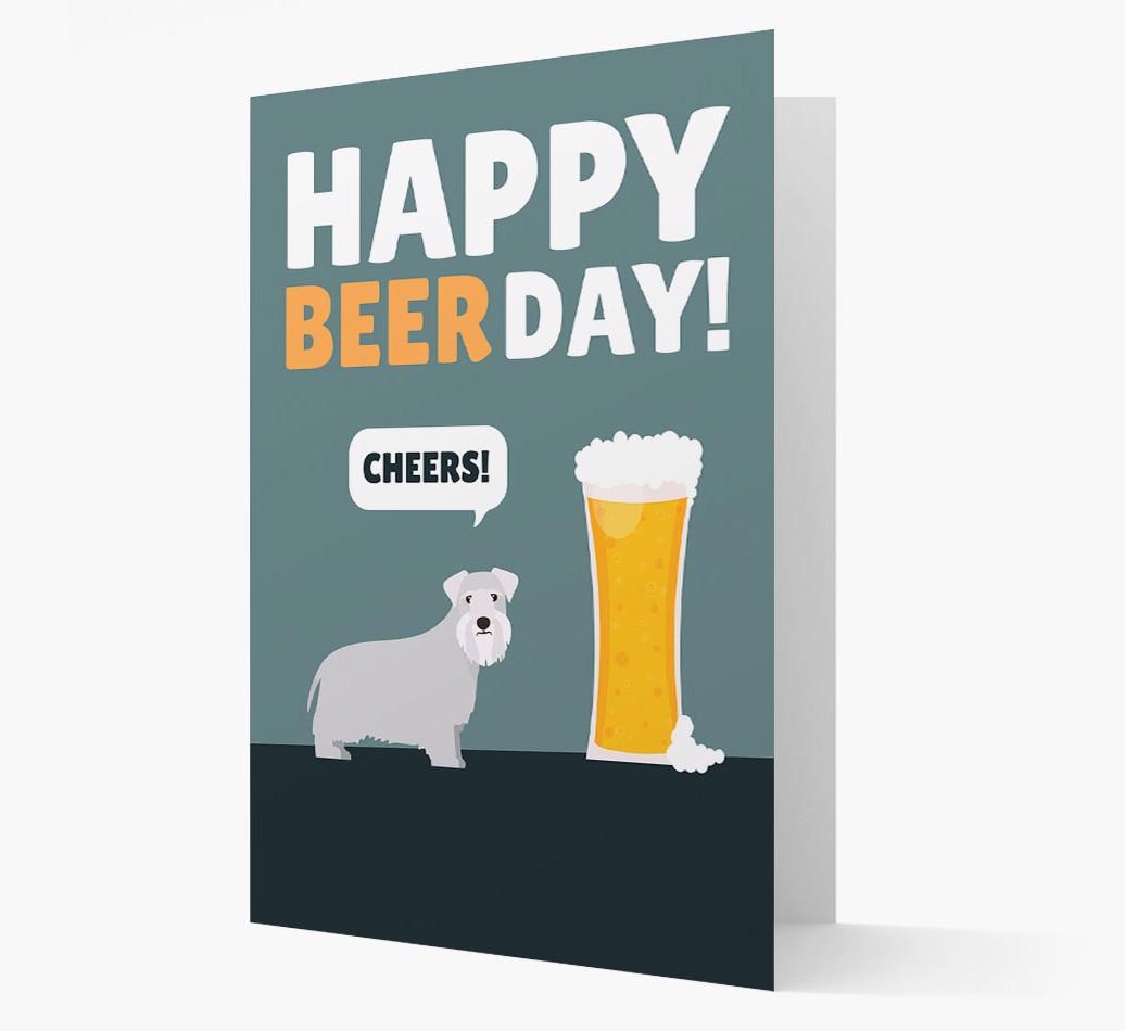 'Happy Beer Day' Card with {breedFullName} Icon