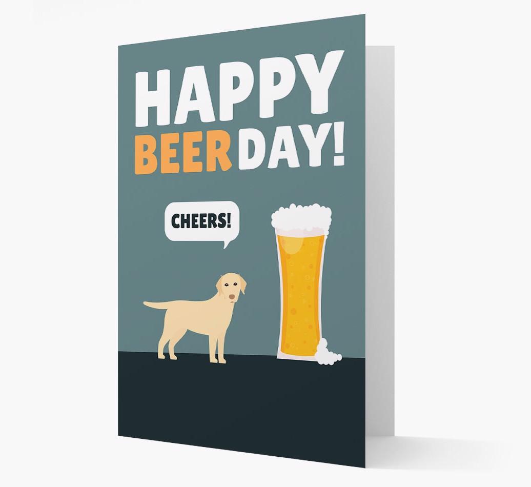 'Happy Beer Day' Card with {breedFullName} Icon