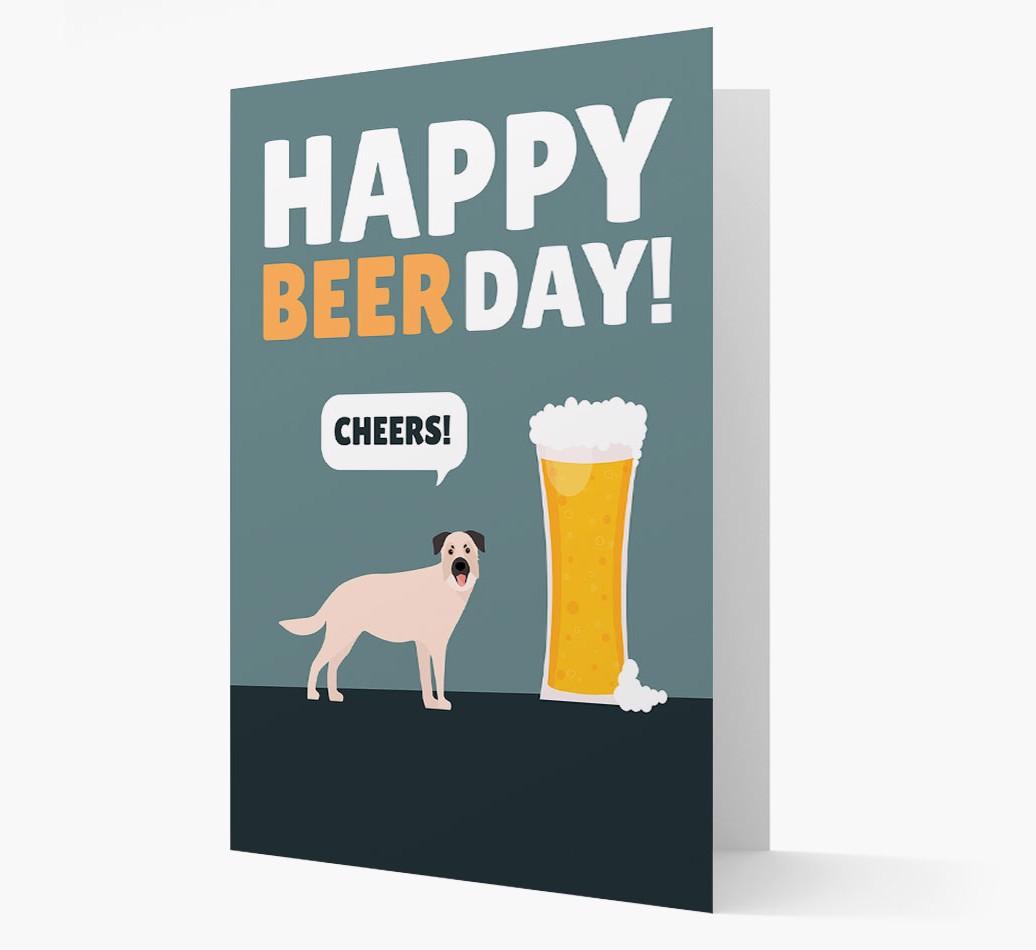 'Happy Beer Day' Card with {breedFullName} Icon