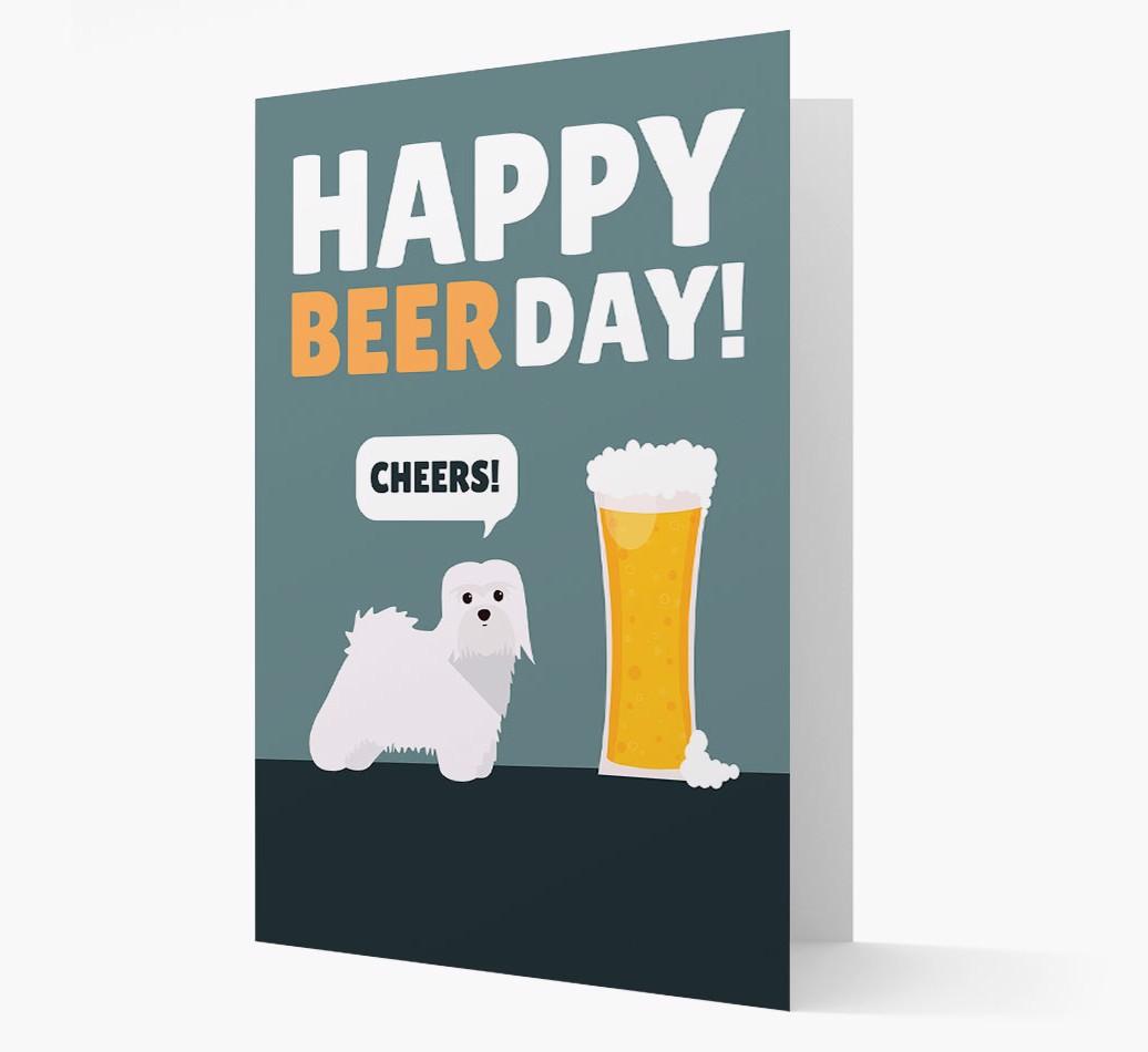 'Happy Beer Day' Card with {breedFullName} Icon