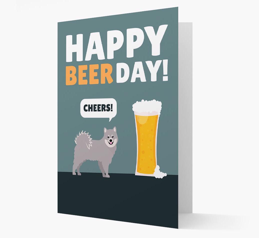 'Happy Beer Day' Card with {breedFullName} Icon