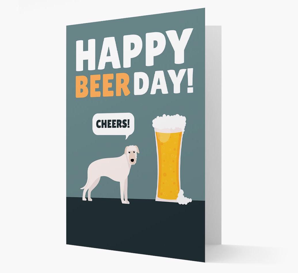 'Happy Beer Day' Card with {breedFullName} Icon