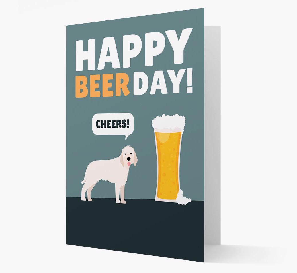 'Happy Beer Day' Card with {breedFullName} Icon