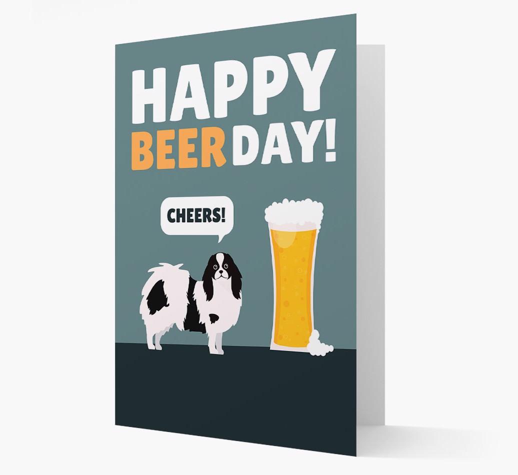'Happy Beer Day' Card with {breedFullName} Icon