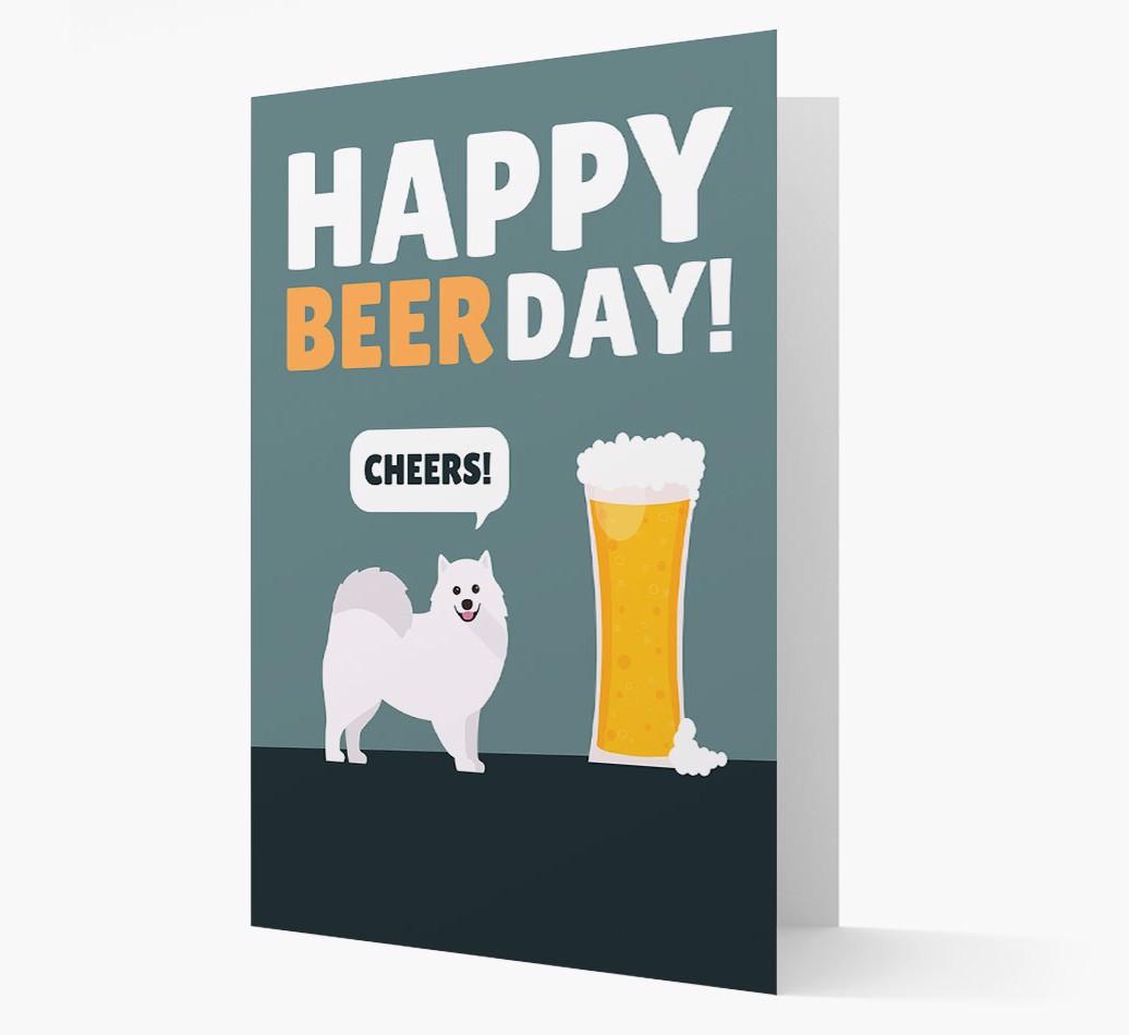 'Happy Beer Day' Card with {breedFullName} Icon