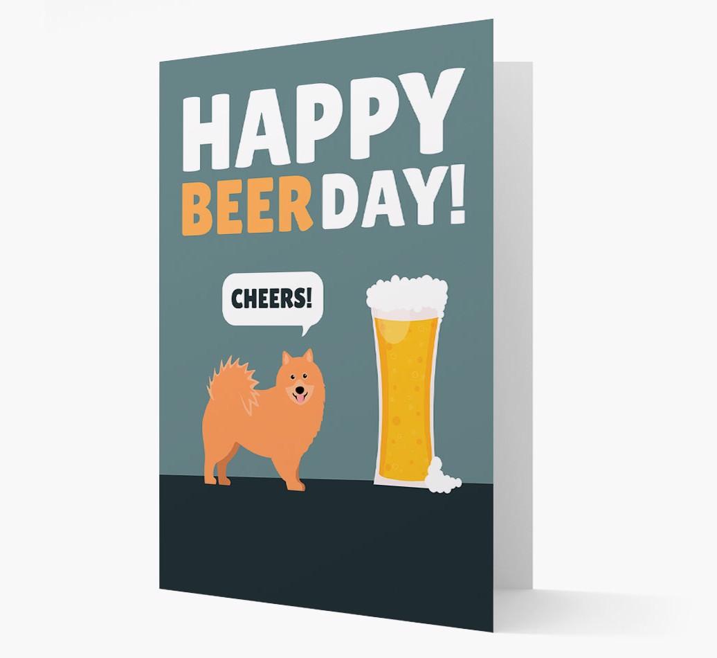 'Happy Beer Day' Card with {breedFullName} Icon