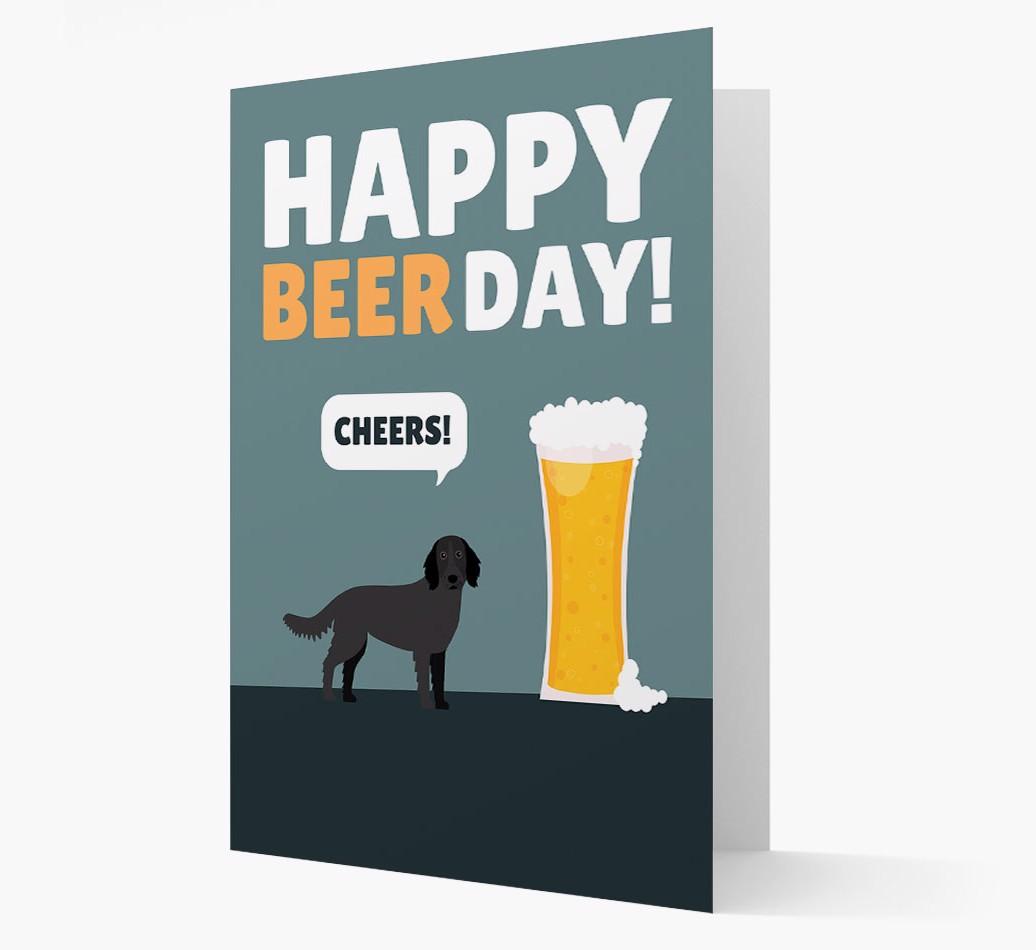 'Happy Beer Day' Card with {breedFullName} Icon