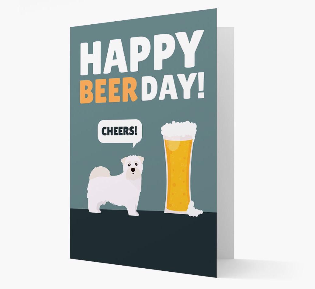 'Happy Beer Day' Card with {breedFullName} Icon