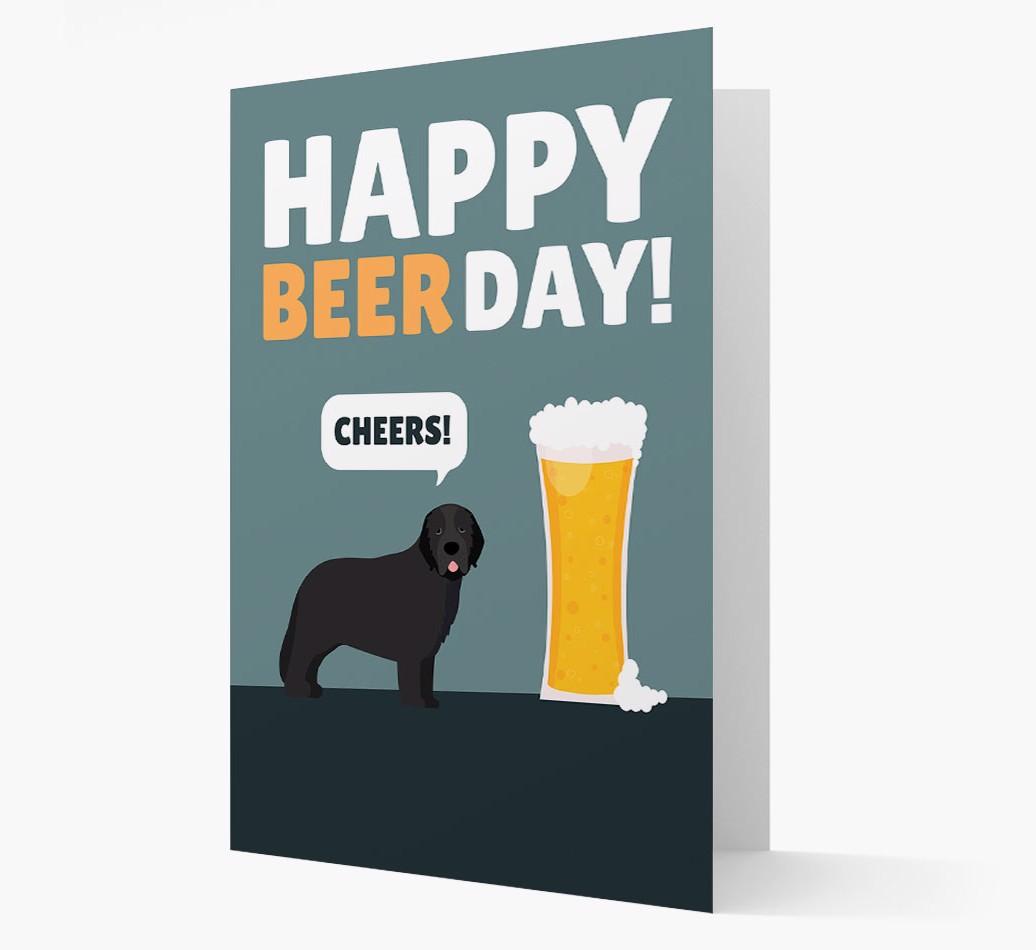 'Happy Beer Day' Card with {breedFullName} Icon