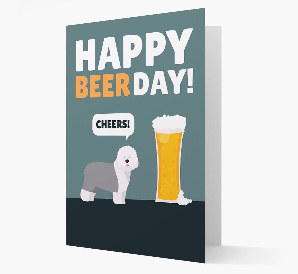 'Happy Beer Day' Card with {breedFullName} Icon