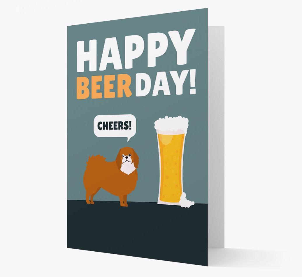 'Happy Beer Day' Card with {breedFullName} Icon