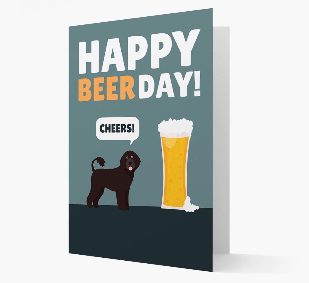 'Happy Beer Day' Card with {breedFullName} Icon