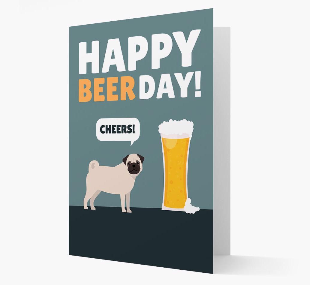 'Happy Beer Day' Card with {breedFullName} Icon