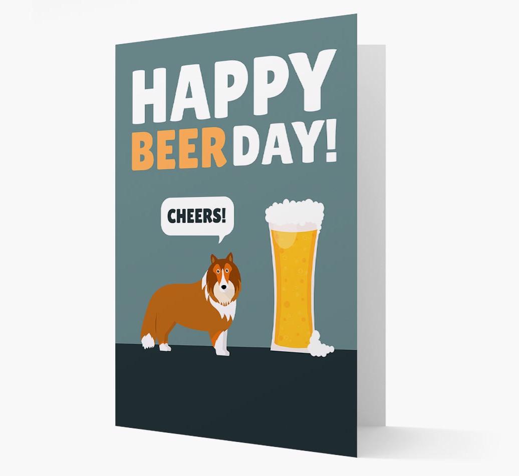 'Happy Beer Day' Card with {breedFullName} Icon