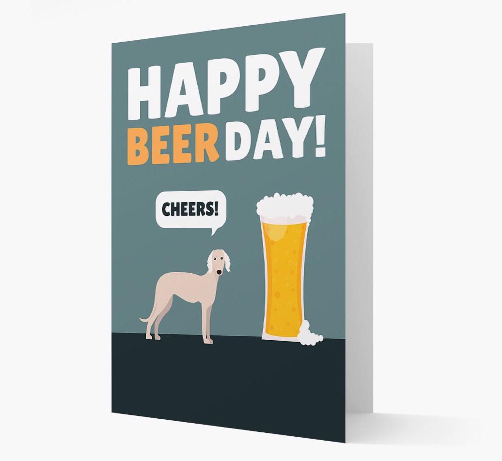 'Happy Beer Day' Card with {breedFullName} Icon