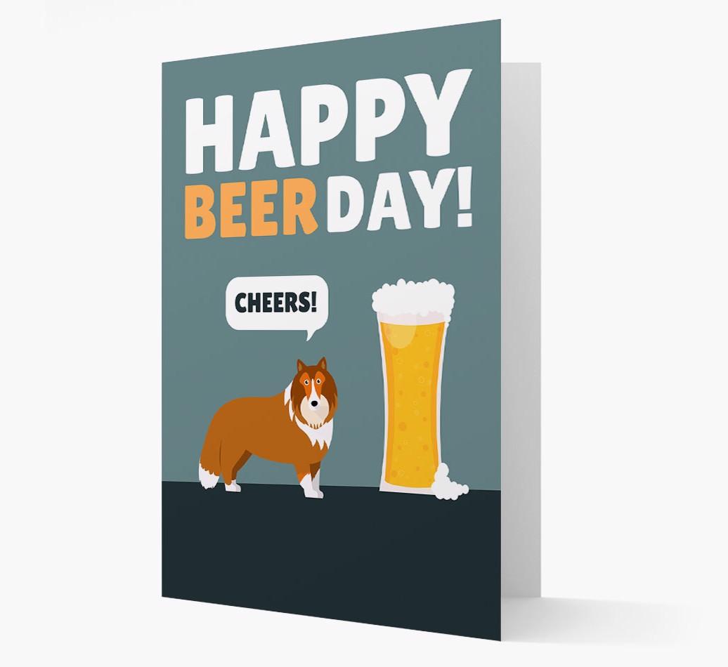 'Happy Beer Day' Card with {breedFullName} Icon