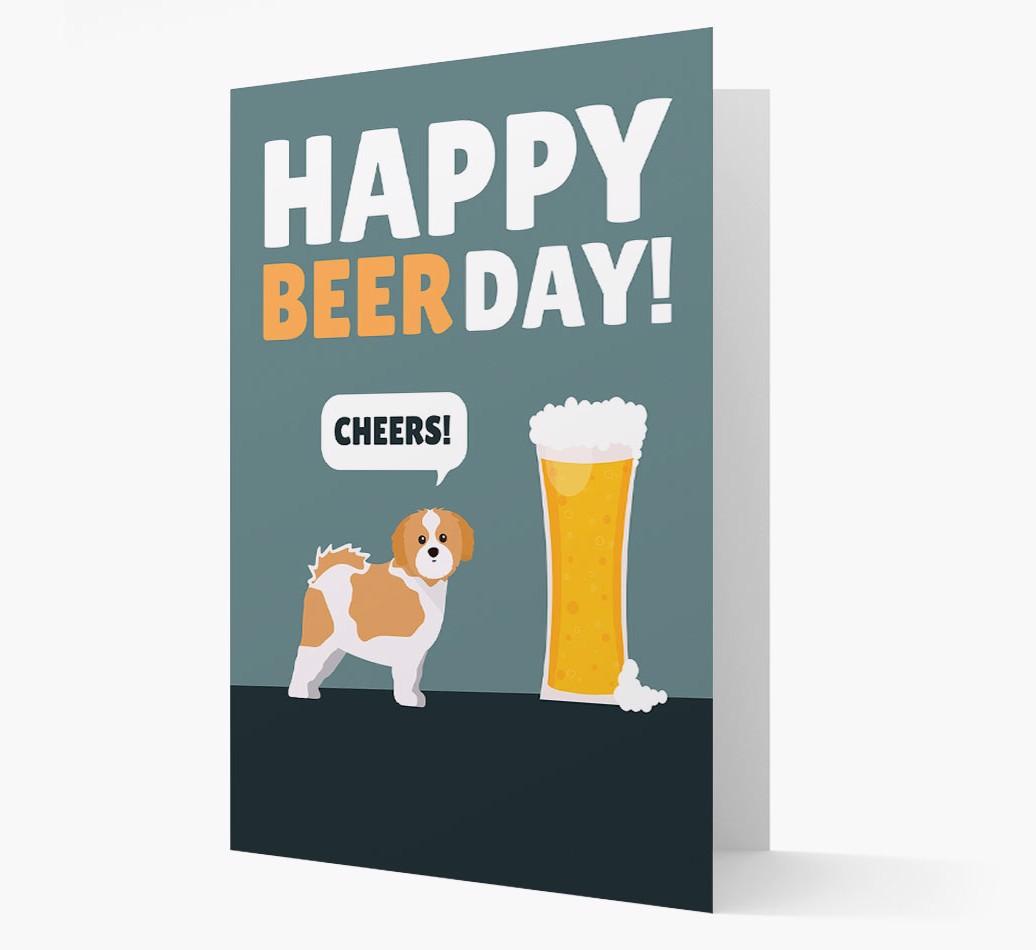 'Happy Beer Day' Card with {breedFullName} Icon