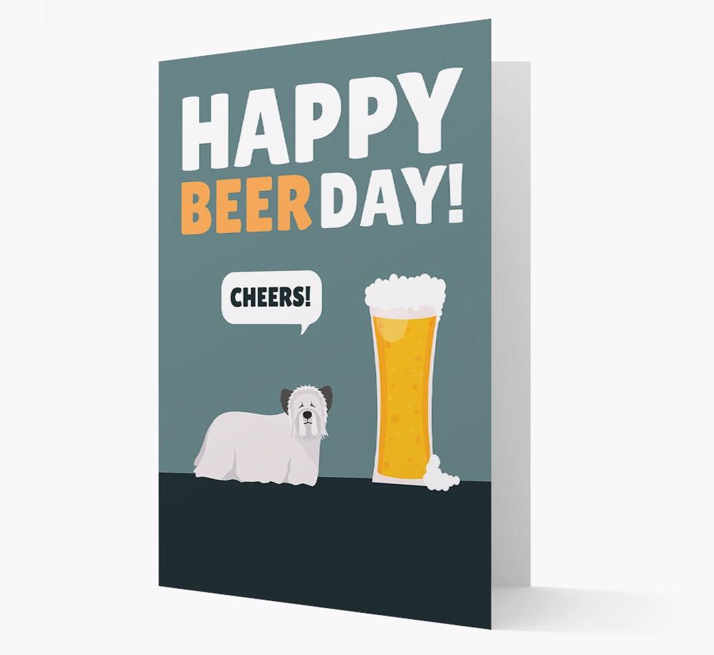 'Happy Beer Day' Card with {breedFullName} Icon