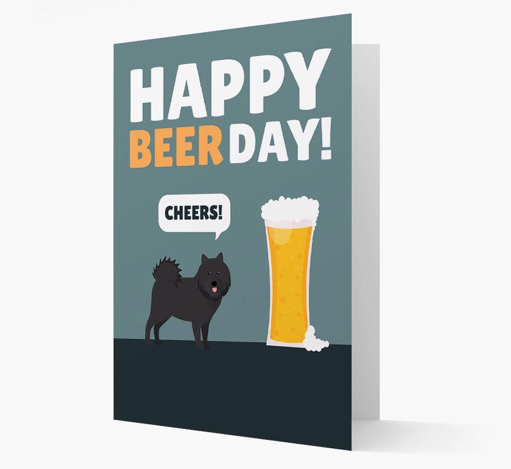 'Happy Beer Day' Card with {breedFullName} Icon