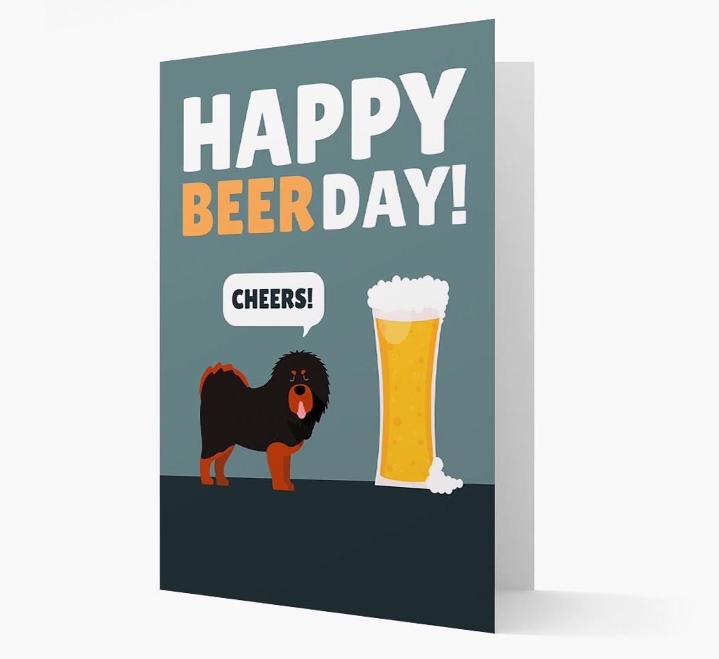 'Happy Beer Day' Card with {breedFullName} Icon