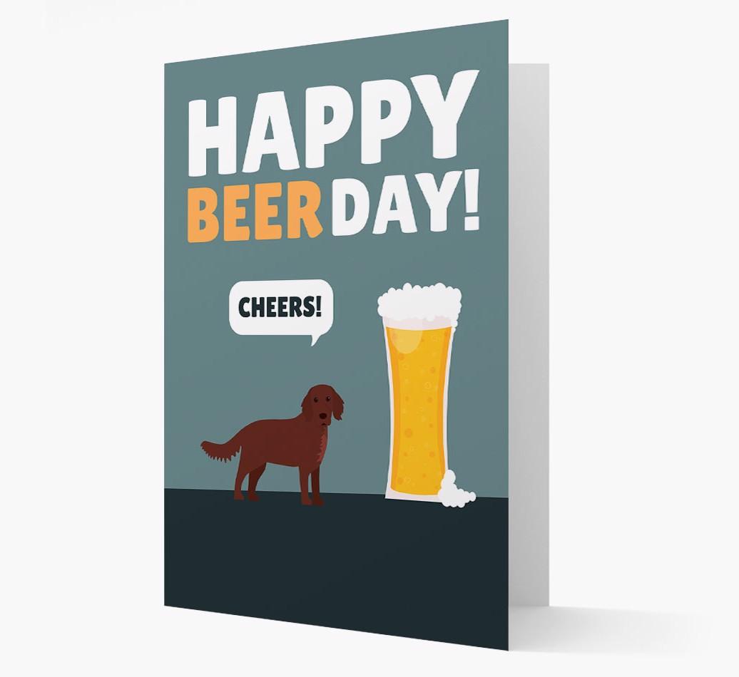 'Happy Beer Day' Card with {breedFullName} Icon