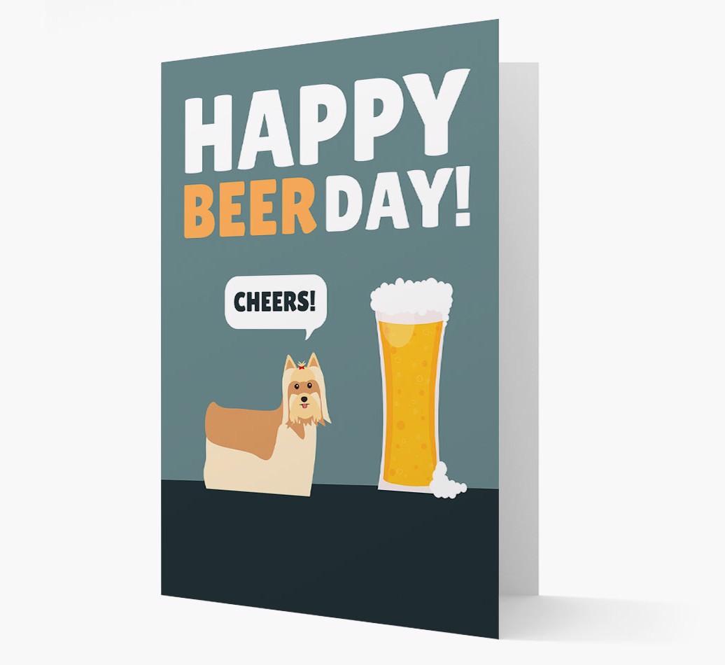 'Happy Beer Day' Card with {breedFullName} Icon