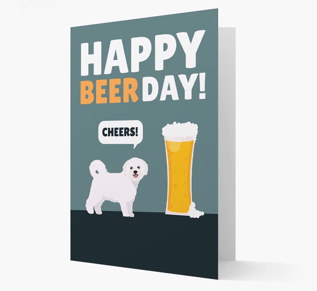 'Happy Beer Day' Card with {breedFullName} Icon