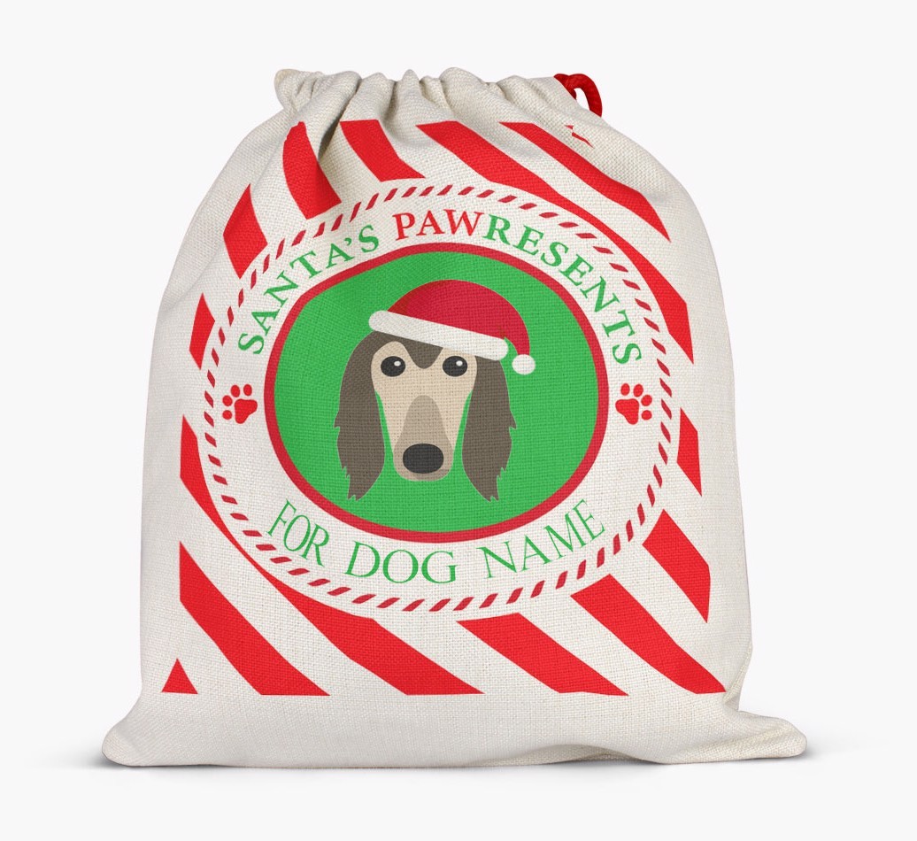 Santa Sack 'Pawresents' - Personalized for Your {breedFullName}